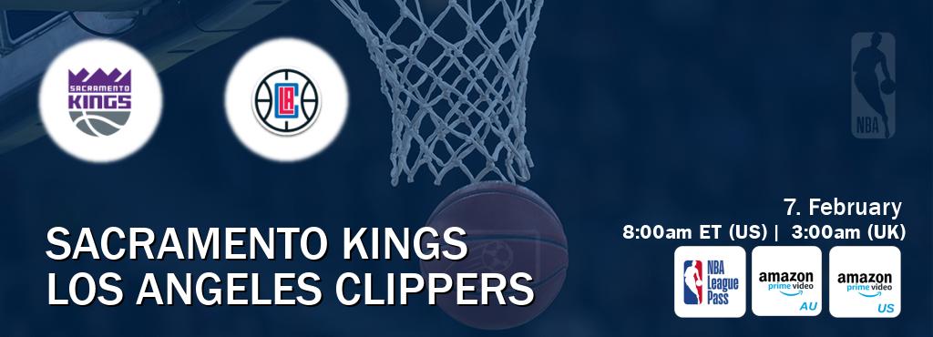 You can watch game live between Sacramento Kings and Los Angeles Clippers on NBA League Pass, Amazon Prime Australia(AU), Amazon Prime US(US).