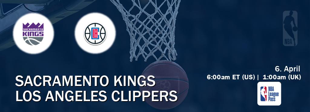 You can watch game live between Sacramento Kings and Los Angeles Clippers on NBA League Pass.