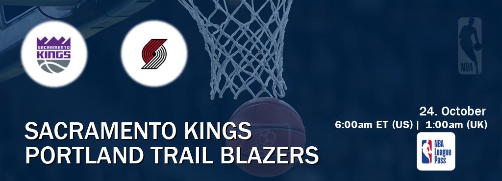 You can watch game live between Sacramento Kings and Portland Trail Blazers on NBA League Pass. You can watch game live between Sacramento Kings and Portland Trail Blazers on NBA League Pass.