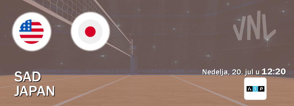 Izravni prijenos utakmice SAD i Japan pratite uživo na Arena Premium 1 (nedelja, 20. jul u 12:20). Izravni prijenos utakmice SAD i Japan pratite uživo na Arena Premium 1 (nedelja, 20. jul u 12:20).