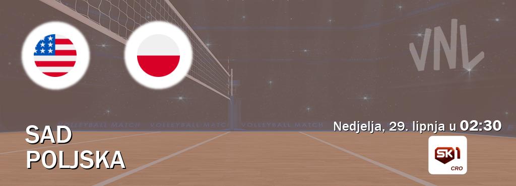 Izravni prijenos utakmice SAD i Poljska pratite uživo na Sportklub 1 (nedjelja, 29. lipnja u 02:30). Izravni prijenos utakmice SAD i Poljska pratite uživo na Sportklub 1 (nedjelja, 29. lipnja u 02:30).