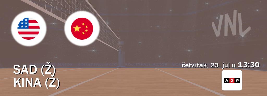 Izravni prijenos utakmice SAD (Ž) i Kina (Ž) pratite uživo na Arena Premium 2 (četvrtak, 23. jul u 13:30). Izravni prijenos utakmice SAD (Ž) i Kina (Ž) pratite uživo na Arena Premium 2 (četvrtak, 23. jul u 13:30).