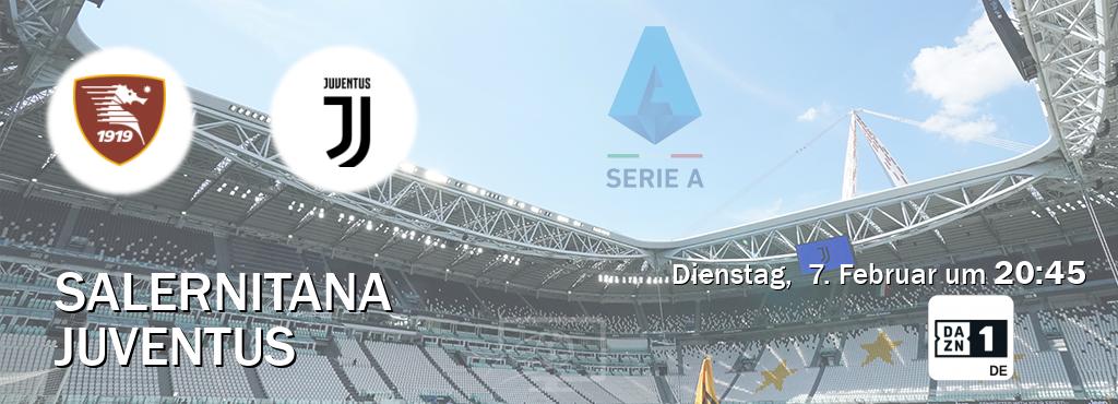 Das Spiel zwischen Salernitana und Juventus wird am Dienstag,  7. Februar um  20:45, live vom DAZN 1 Deutschland übertragen.
