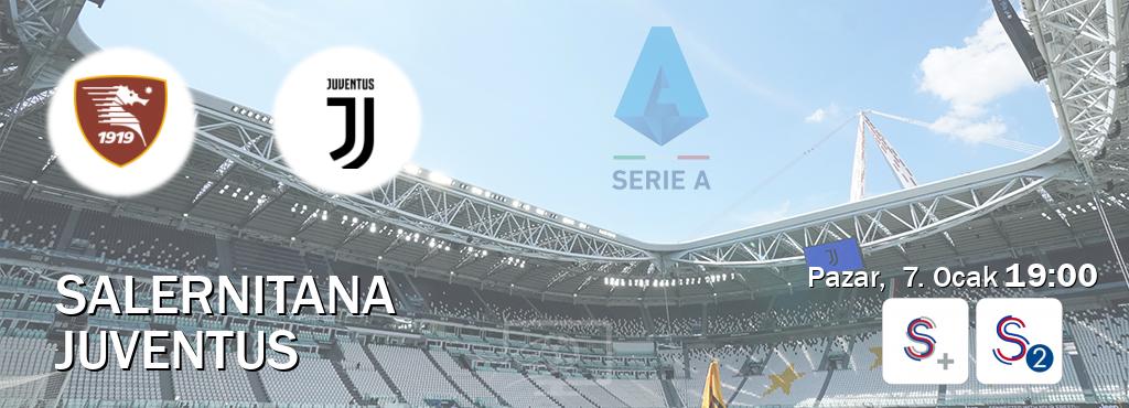 Karşılaşma Salernitana - Juventus S Sport + ve S Sport 2'den canlı yayınlanacak (Pazar,  7. Ocak  19:00).