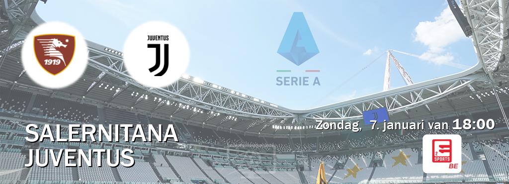 Wedstrijd tussen Salernitana en Juventus live op tv bij Eleven Sports 2 (zondag,  7. januari van  18:00).