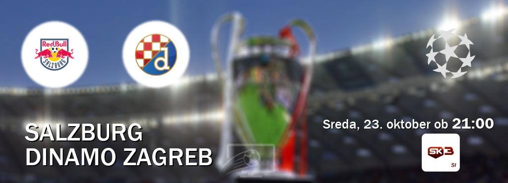 Salzburg in Dinamo Zagreb v živo na Sportklub 3. Prenos tekme bo v sreda, 23. oktober ob  21:00