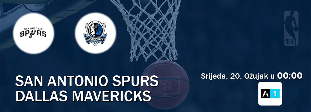 Izravni prijenos utakmice San Antonio Spurs i Dallas Mavericks pratite uživo na Arena Sport 1 (Srijeda, 20. Ožujak u  00:00).