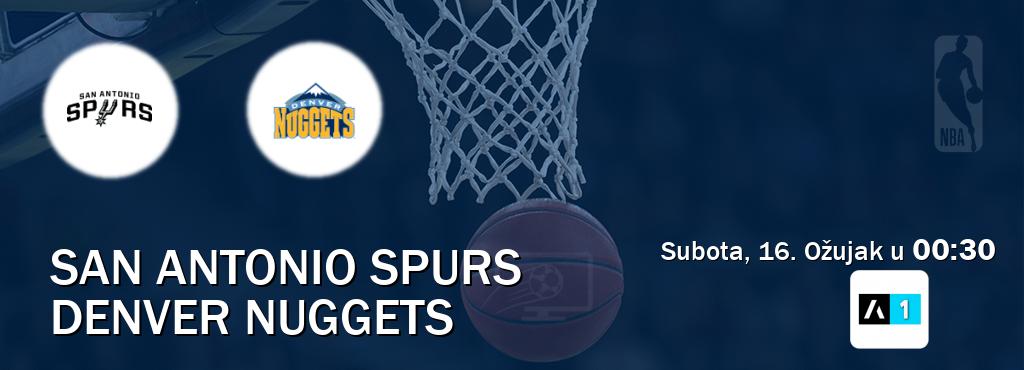 Izravni prijenos utakmice San Antonio Spurs i Denver Nuggets pratite uživo na Arena Sport 1 (Subota, 16. Ožujak u  00:30).