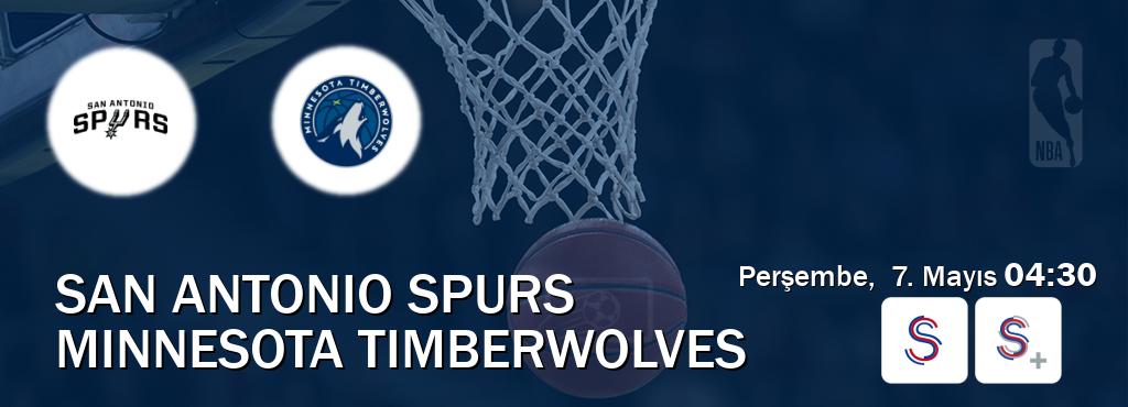 Karşılaşma San Antonio Spurs - Minnesota Timberwolves S Sport ve S Sport +'den canlı yayınlanacak (Perşembe, 7. Mayıs 04:30). Karşılaşma San Antonio Spurs - Minnesota Timberwolves S Sport ve S Sport +'den canlı yayınlanacak (Perşembe, 7. Mayıs 04:30).
