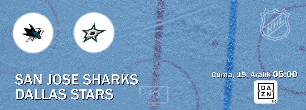 Karşılaşma San Jose Sharks - Dallas Stars DAZN'den canlı yayınlanacak (Cuma, 19. Aralık  05:00).