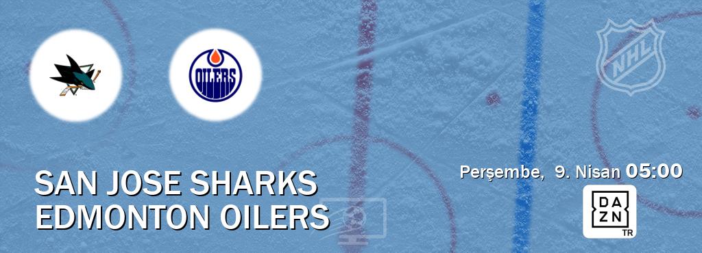Karşılaşma San Jose Sharks - Edmonton Oilers DAZN'den canlı yayınlanacak (Perşembe, 9. Nisan 05:00). Karşılaşma San Jose Sharks - Edmonton Oilers DAZN'den canlı yayınlanacak (Perşembe, 9. Nisan 05:00).