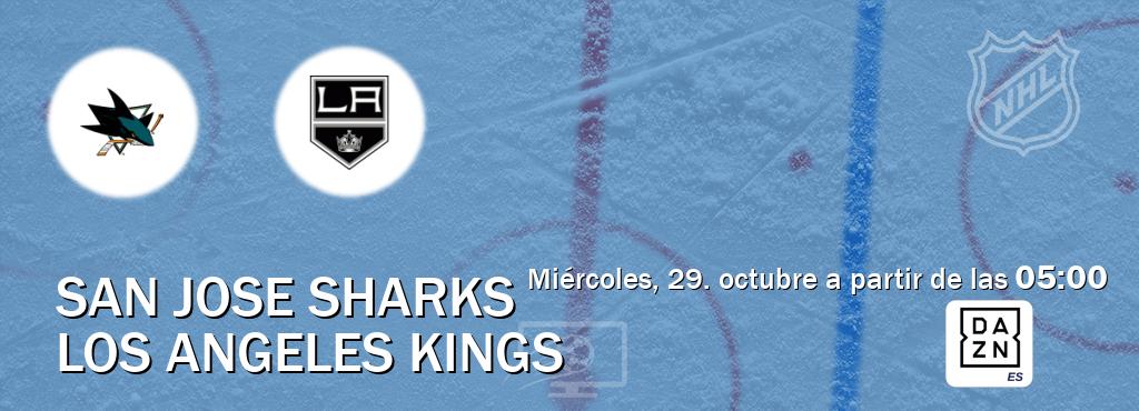 El partido entre San Jose Sharks y Los Angeles Kings será retransmitido por DAZN España (miércoles, 29. octubre a partir de las 05:00). El partido entre San Jose Sharks y Los Angeles Kings será retransmitido por DAZN España (miércoles, 29. octubre a partir de las 05:00).