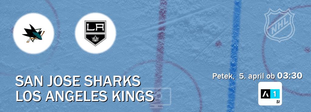 Ne zamudi prenosa tekme San Jose Sharks - Los Angeles Kings v živo na Arena Sport 1.