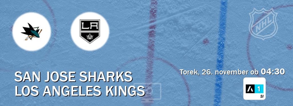 San Jose Sharks in Los Angeles Kings v živo na Arena Sport 1. Prenos tekme bo v torek, 26. november ob  04:30