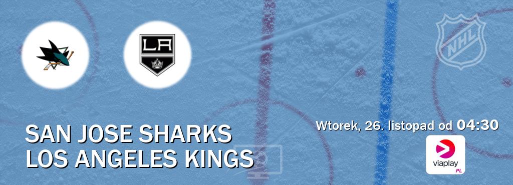 Gra między San Jose Sharks i Los Angeles Kings transmisja na żywo w Viaplay Polska (wtorek, 26. listopad od  04:30).