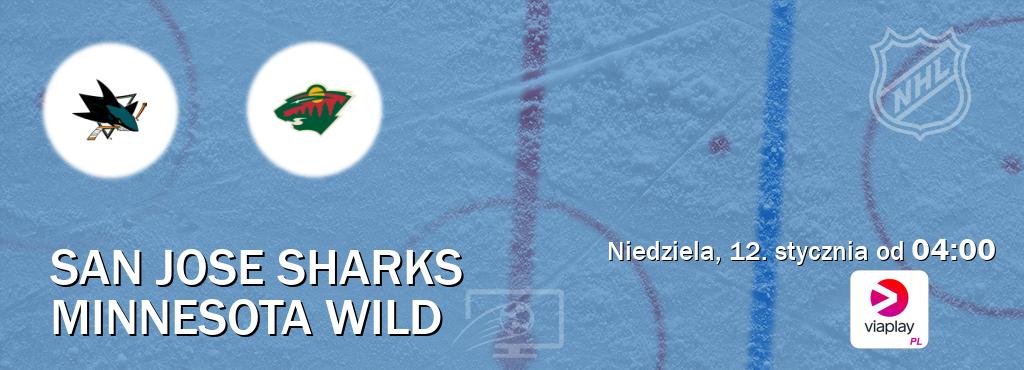 Gra między San Jose Sharks i Minnesota Wild transmisja na żywo w Viaplay Polska (niedziela, 12. stycznia od  04:00).