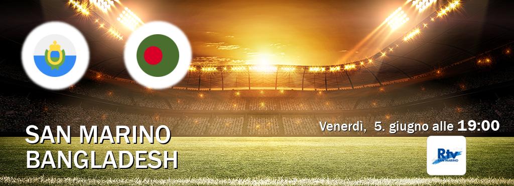 Il match San Marino - Bangladesh sarà trasmesso in diretta TV su San Marino RTV (ore 19:00)