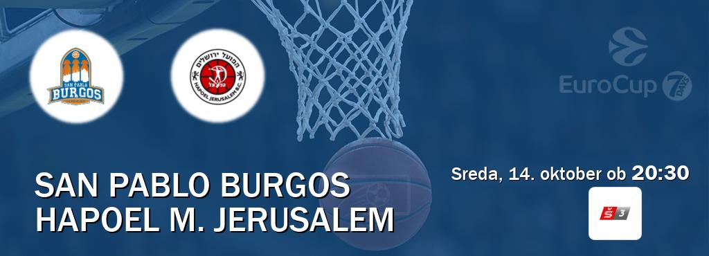 Ne zamudi prenosa tekme San Pablo Burgos - Hapoel M. Jerusalem v živo na Sport TV 3.