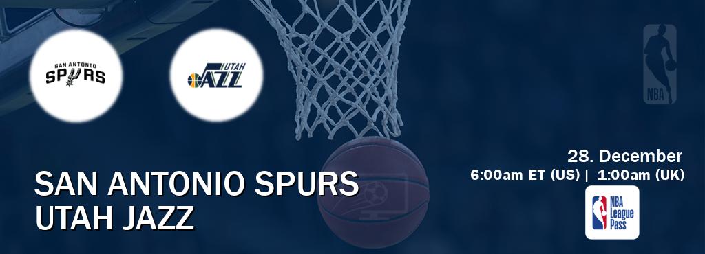 You can watch game live between San Antonio Spurs and Utah Jazz on NBA League Pass. You can watch game live between San Antonio Spurs and Utah Jazz on NBA League Pass.
