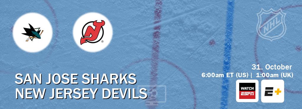 You can watch game live between San Jose Sharks and New Jersey Devils on WatchESPN(AU) and ESPN+(US). You can watch game live between San Jose Sharks and New Jersey Devils on WatchESPN(AU) and ESPN+(US).