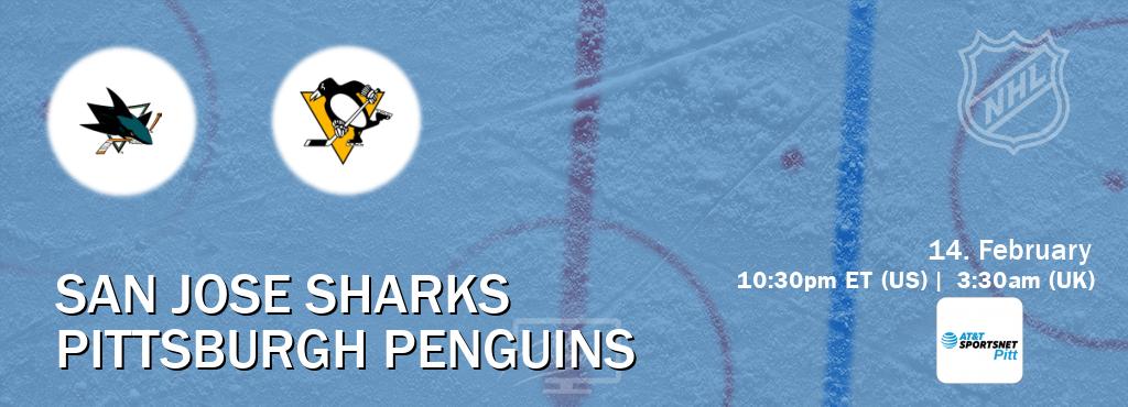 You can watch game live between San Jose Sharks and Pittsburgh Penguins on AT&T SportsNet Pittsburgh.