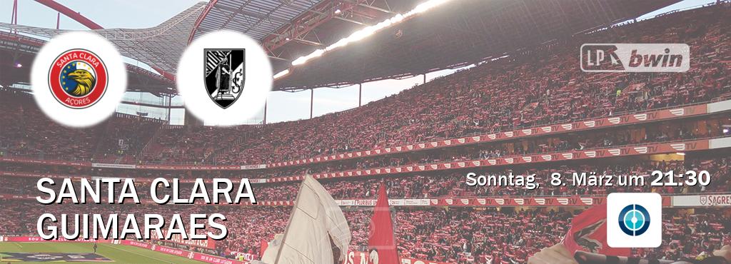 Das Spiel zwischen Santa Clara und Guimaraes wird am Sonntag,  8. März um  21:30, live vom Sportdigital FUSSBALL übertragen.