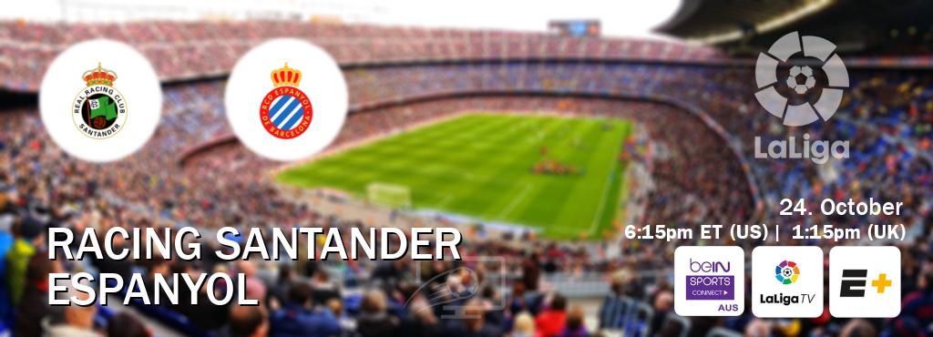 You can watch game live between Racing Santander and Espanyol on beIN Sports Connect(AU), LaLiga TV(UK), ESPN+(US).