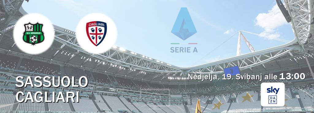 Il match Sassuolo - Cagliari sarà trasmesso in diretta TV su Sky Sport Bar (ore 13:00)