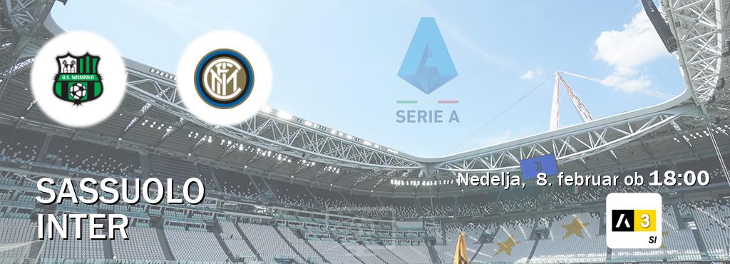 Dvoboj Sassuolo in Inter s prenosom tekme v živo na Arena Sport 3.
