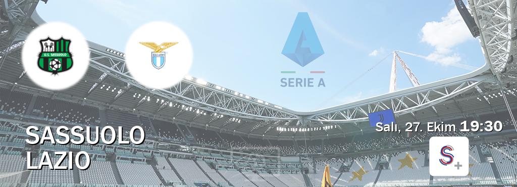 Karşılaşma Sassuolo - Lazio S Sport +'den canlı yayınlanacak (Salı, 27. Ekim 19:30). Karşılaşma Sassuolo - Lazio S Sport +'den canlı yayınlanacak (Salı, 27. Ekim 19:30).