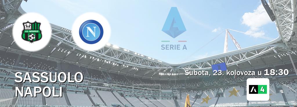 Izravni prijenos utakmice Sassuolo i Napoli pratite uživo na Arena Sport 4 (subota, 23. kolovoza u 18:30). Izravni prijenos utakmice Sassuolo i Napoli pratite uživo na Arena Sport 4 (subota, 23. kolovoza u 18:30).