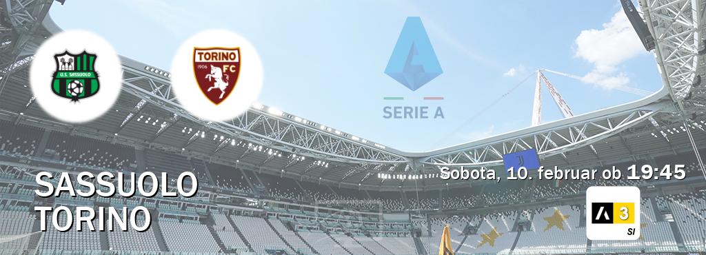 Ne zamudi prenosa tekme Sassuolo - Torino v živo na Arena Sport 3.