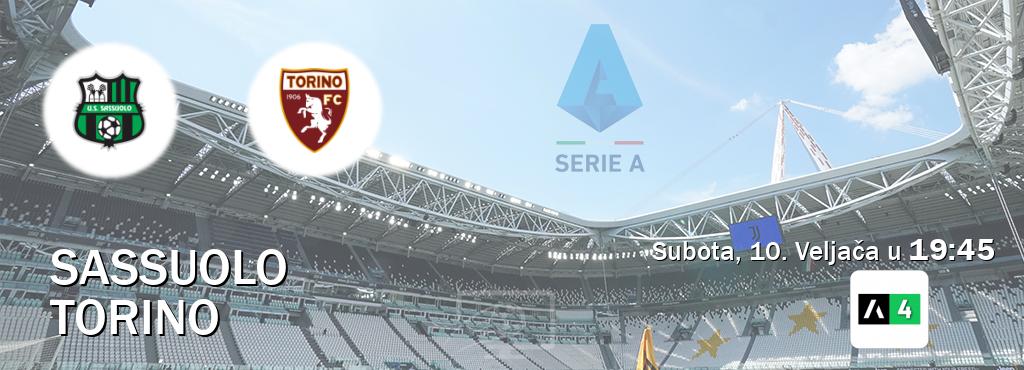 Izravni prijenos utakmice Sassuolo i Torino pratite uživo na Arena Sport 4 (Subota, 10. Veljača u  19:45).