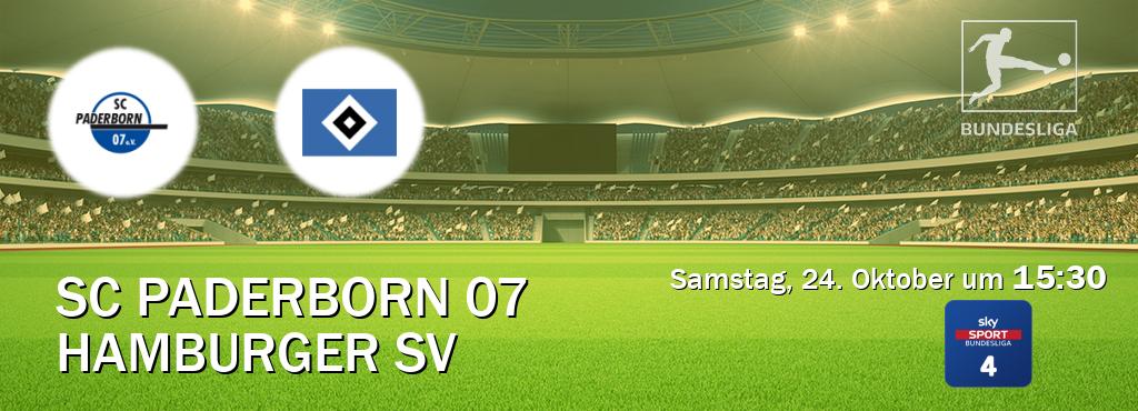 Das Spiel zwischen SC Paderborn 07 und Hamburger SV wird am Samstag, 24. Oktober um 15:30, live vom Sky Bundesliga 4 übertragen. Das Spiel zwischen SC Paderborn 07 und Hamburger SV wird am Samstag, 24. Oktober um 15:30, live vom Sky Bundesliga 4 übertragen.