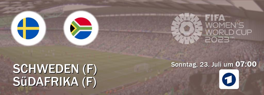 Das Spiel zwischen Schweden (F) und Südafrika (F) wird am Sonntag, 23. Juli um  07:00, live vom Das Erste übertragen.