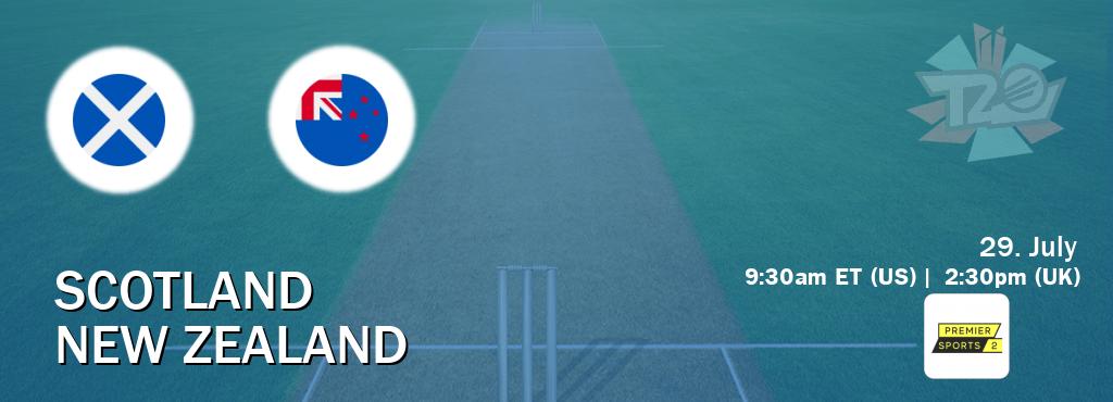 You can watch game live between Scotland and New Zealand on Premier Sports 2.