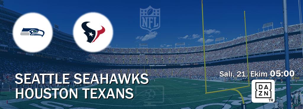 Karşılaşma Seattle Seahawks - Houston Texans DAZN'den canlı yayınlanacak (Salı, 21. Ekim  05:00).