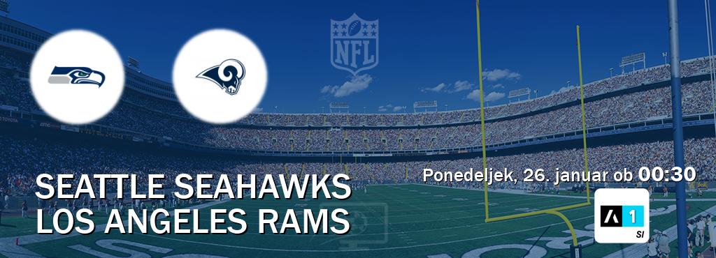 Seattle Seahawks in Los Angeles Rams v živo na Arena Sport 1. Prenos tekme bo v ponedeljek, 26. januar ob  00:30