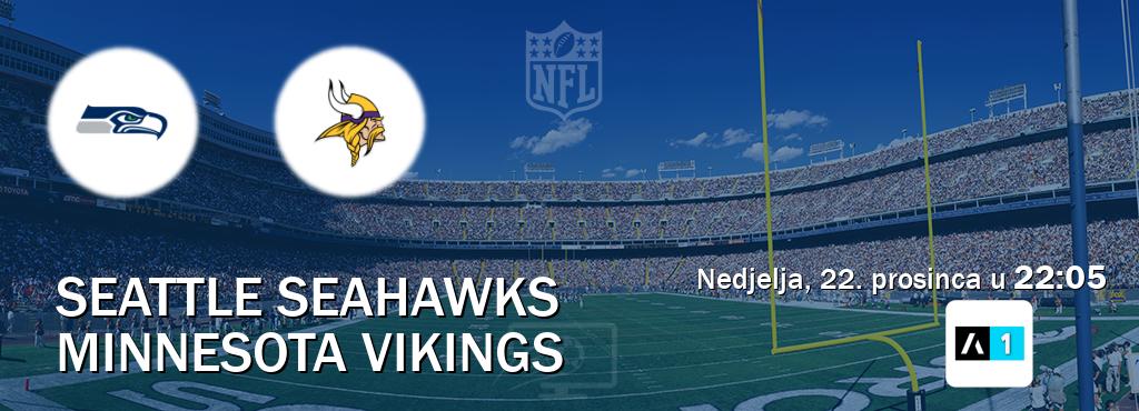 Izravni prijenos utakmice Seattle Seahawks i Minnesota Vikings pratite uživo na Arena Sport 1 (nedjelja, 22. prosinca u  22:05).