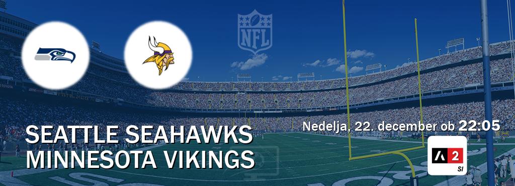 Seattle Seahawks in Minnesota Vikings v živo na Arena Sport 2. Prenos tekme bo v nedelja, 22. december ob  22:05