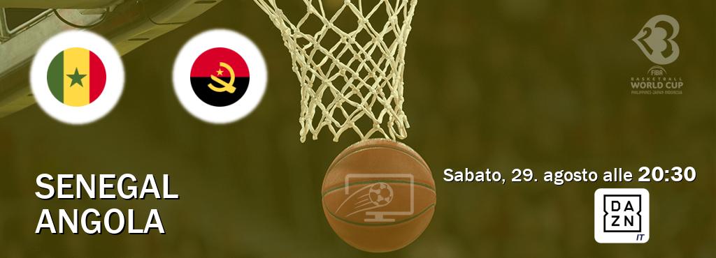 Il match Senegal - Angola sarà trasmesso in diretta TV su DAZN Italia (ore 20:30)