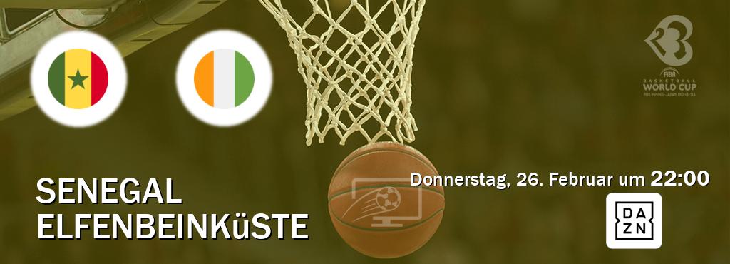 Das Spiel zwischen Senegal und Elfenbeinküste wird am Donnerstag, 26. Februar um  22:00, live vom DAZN übertragen.