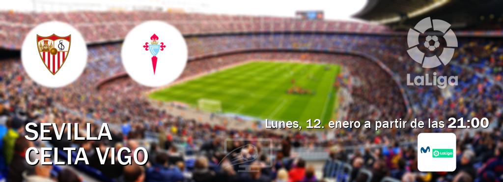 El partido entre Sevilla y Celta Vigo será retransmitido por M. LaLiga (lunes, 12. enero a partir de las 21:00). El partido entre Sevilla y Celta Vigo será retransmitido por M. LaLiga (lunes, 12. enero a partir de las 21:00).