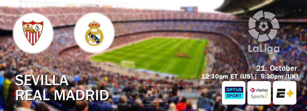 You can watch game live between Sevilla and Real Madrid on Optus sport(AU), Viaplay Sports 2(UK), ESPN+(US).