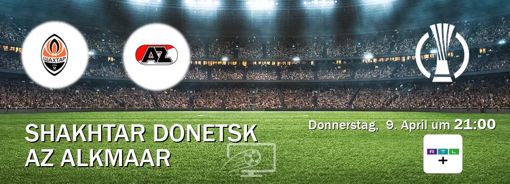 Das Spiel zwischen Shakhtar Donetsk und AZ Alkmaar wird am Donnerstag,  9. April um  21:00, live vom RTL+ übertragen.