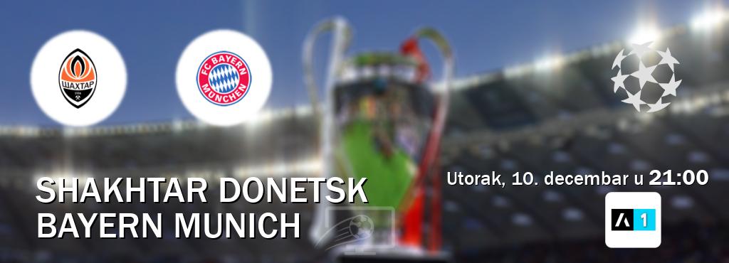 Izravni prijenos utakmice Shakhtar Donetsk i Bayern Munich pratite uživo na Arena Sport 1 (utorak, 10. decembar u  21:00).