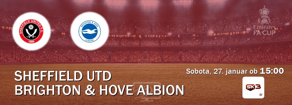 Prenos tekme med Sheffield Utd in Brighton & Hove Albion v živo na Sportklub 3 (sobota, 27. januar ob  15:00 uri).