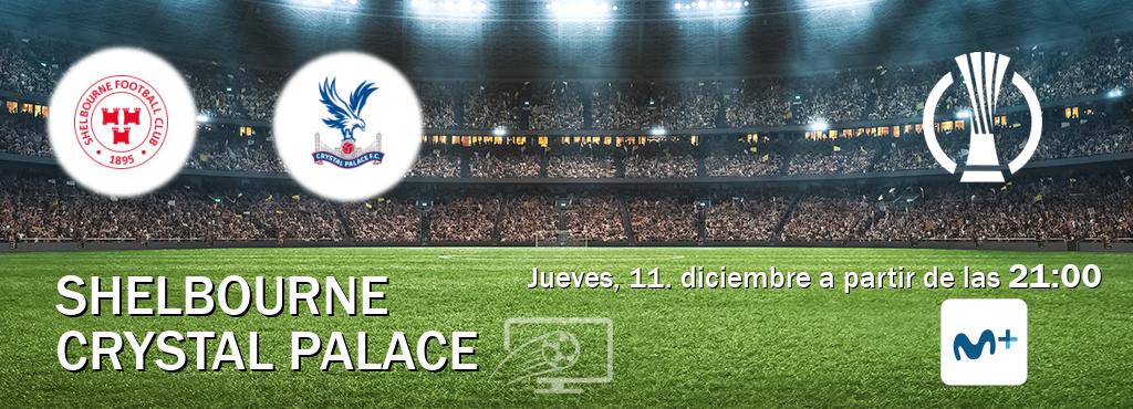 El partido entre Shelbourne y Crystal Palace será retransmitido por Movistar Liga de Campeones  (jueves, 11. diciembre a partir de las  21:00).