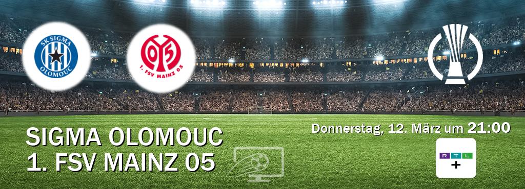 Das Spiel zwischen Sigma Olomouc und 1. FSV Mainz 05 wird am Donnerstag, 12. März um  21:00, live vom RTL+ übertragen.