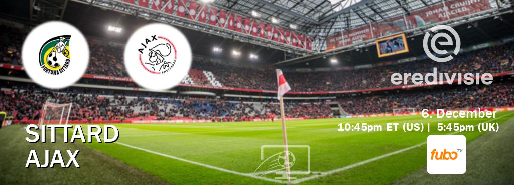 You can watch game live between Sittard and Ajax on fuboTV(US).